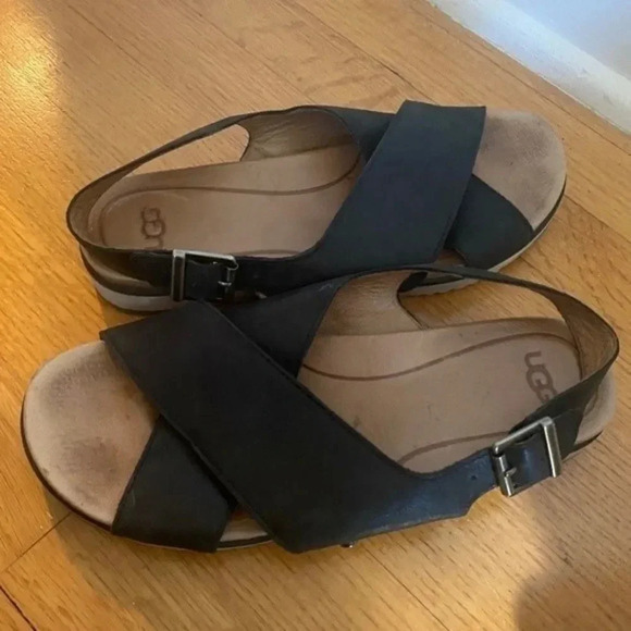 UGG Leather Slingback Sandals - Picture 7 of 11